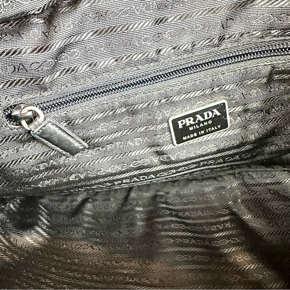 Prada black nylon shoulder bag or diaper bag with dust bag - Picture 11 of 16